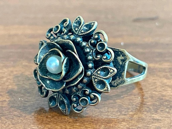 Vintage Hand Made Angelica Adjustable Ring