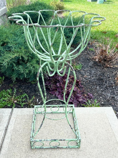 Vintage Metal Outdoor Planter