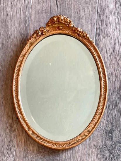 Vintage Wooden Framed Mirror