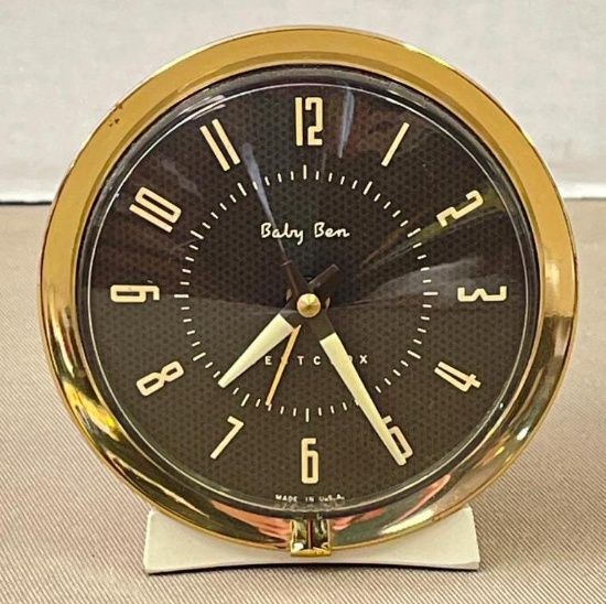 Vintage Baby Ben Wind Up Clock