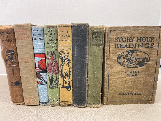 Group of Vintage Youth Reader Books (Early 1900s)