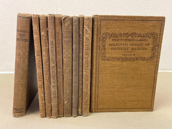 Group of Eclectic English Classics Books