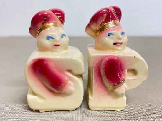 Vintage Ceramic Salt & Pepper Shakers