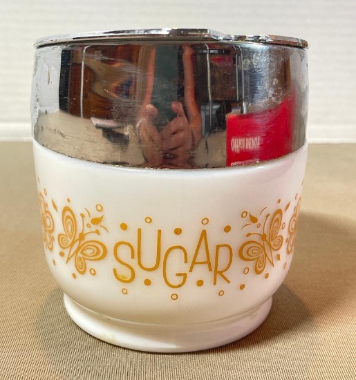 Vintage Gemco "Butterfly Gold" Sugar Bowl