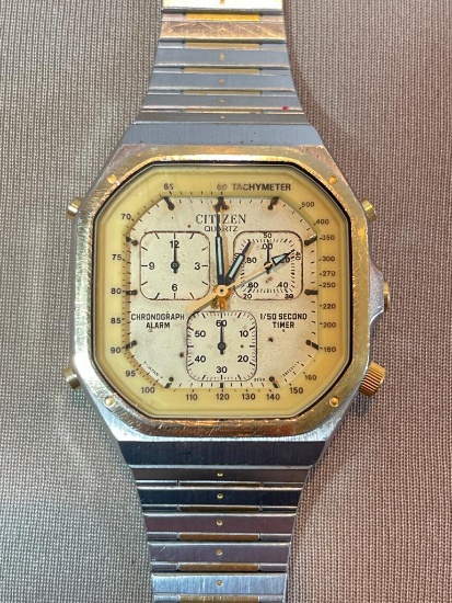 Vintage Citizen Speedmaster Chronograph Watch