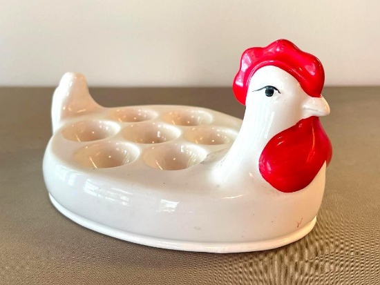 Vintage Ceramic Egg Tray