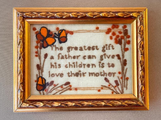 Framed Needlepoint