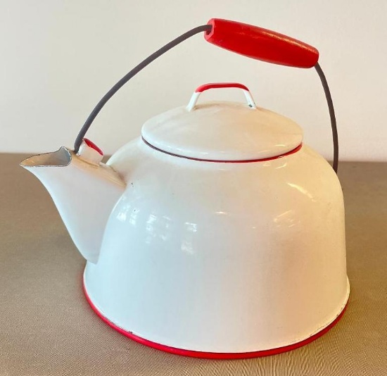 Vintage Enamel Coffee Pot