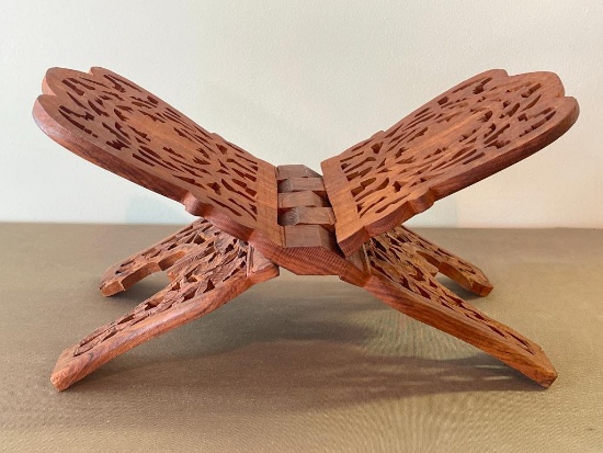 Teak Wood Book Holder