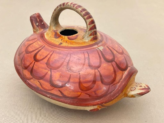 Mexican Pottery Turtle Water Jug