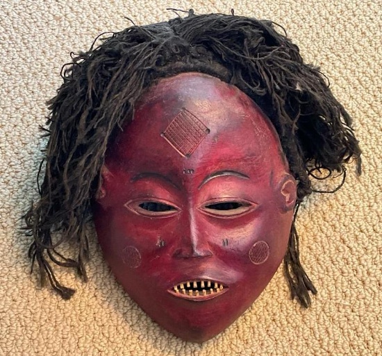 Chokwe Mwana Pwo Wooden Carved Mask