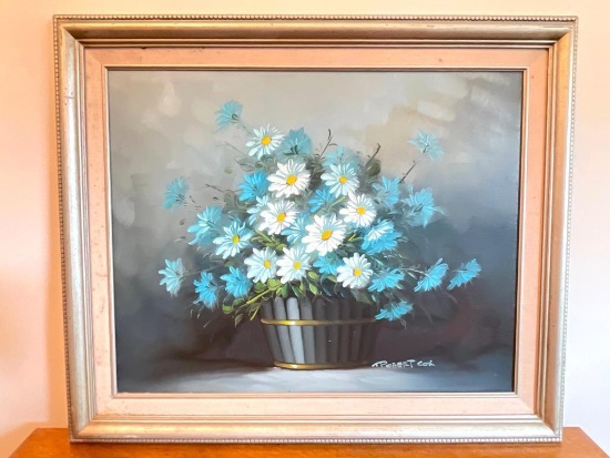 Framed Oil on Canvas Painting