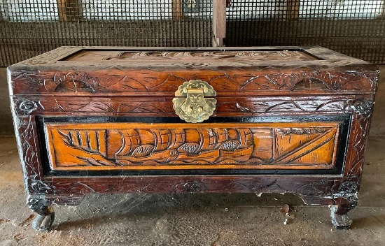 Vintage Chinese Wooden Chest