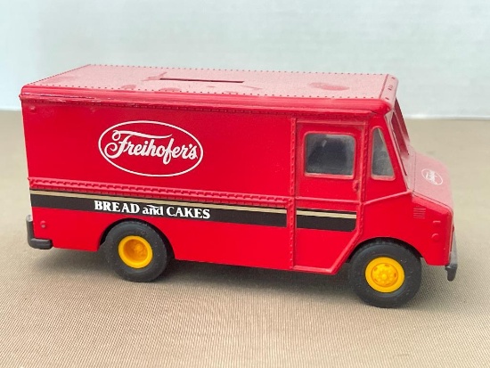 Vintage Metal Ertl Die Cast Freihofer's Bread and Cakes Van Bank