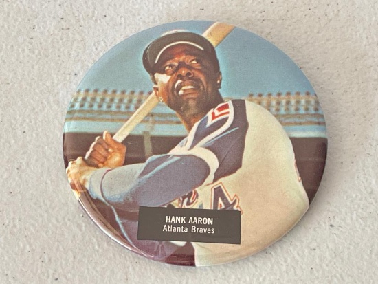 Vintage Hank Aaron Button