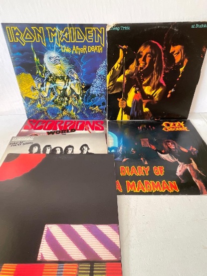 Group of Vinyl Record Albums