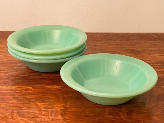 Set of Vintage Fire King Jadeite Small Bowls