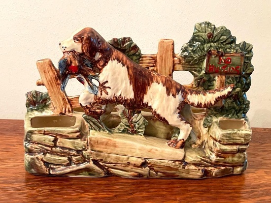 Vintage McCoy Bird Dog Ceramic Planter