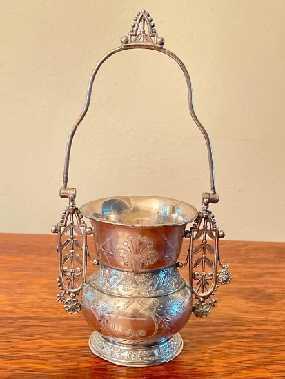 Simpson, Hall, Miller & Co. Silverplated Spoon Holder