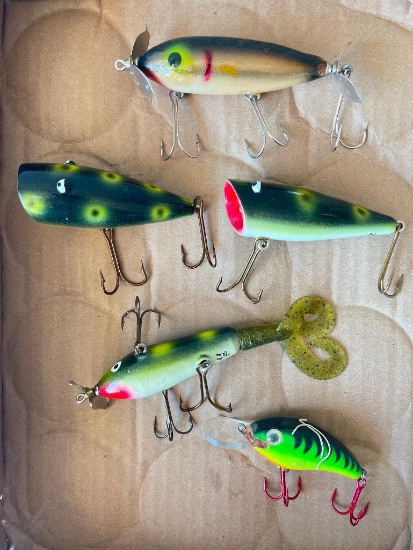 Group of Hand-Crafted Fishing Lures - Artist Signed