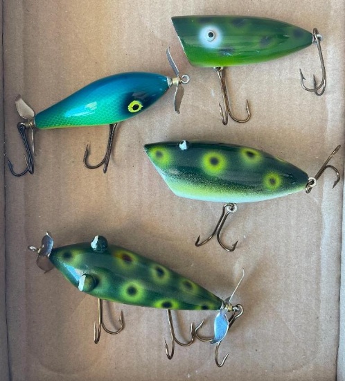 Group of Hand-Crafted Fishing Lures - Artist Signed