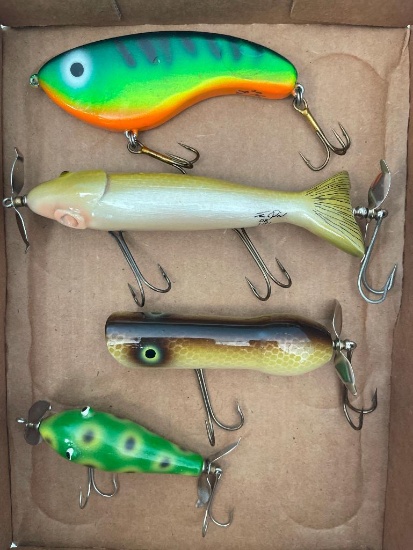 Group of Hand-Crafted Fishing Lures - Artist Signed