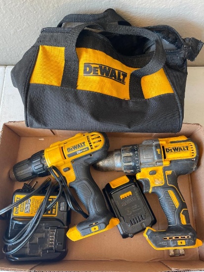 Pair of Dewalt Cordless Drills