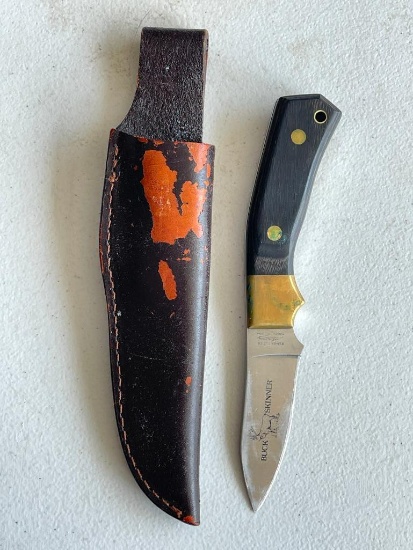 Buck Skinner Knife with Leather Sheath