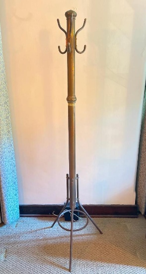 Vintage Brass Coat Rack