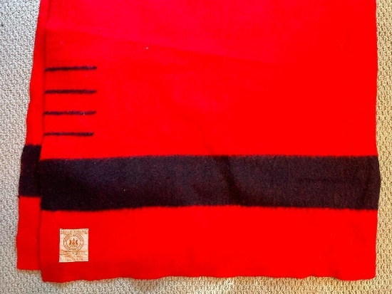 Vintage Hudson Bay Company Wool Blanket