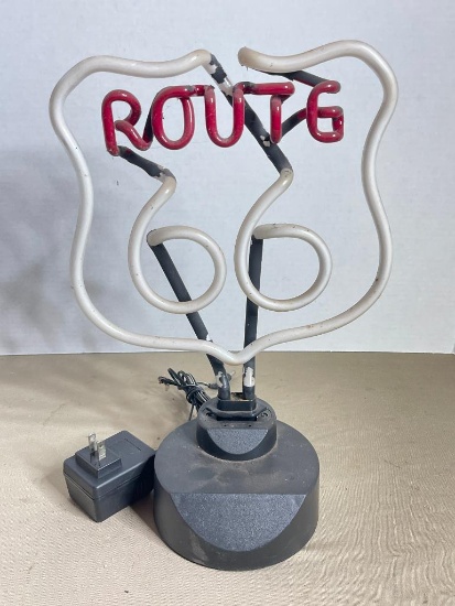 Small Neon Route 66 Lighted Sign