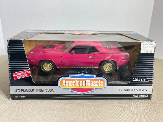Die Cast Car (1:18 Scale) - American Muscle '70 Plymouth Hemi 'Cuda