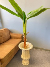 6' Artificial Plant in Tin Planter
