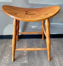 Wooden Saddle Stool