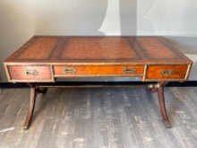 Thomasville Earnest Hemmingway Collection Brass/Wooden Desk