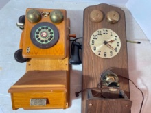 Pair of Reproduction Antique Wall Mounted Telephones