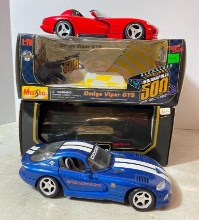 Pair of Die Cast Cars (1:18 Scale) - Vipers