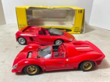 Pair of Ferrari Die Cast Cars (1:18 Scale)