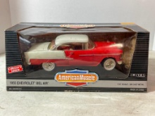 Die Cast Car (1:18 Scale) - Ertl American Muscle 1955 Chevrolet Bel Air