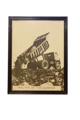 Framed Photograph Walter Twenty-Ton Dumper
