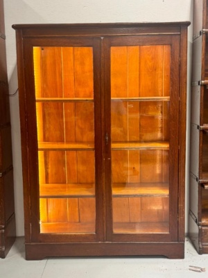 Oak Glass Front Display Cabinet