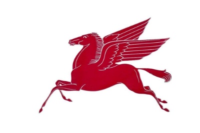 Mobil Pegasus Porcelain Sign
