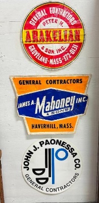 Lot of General Contractor Banners and Decals
