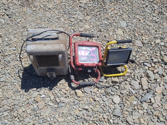 (2) lights and heater