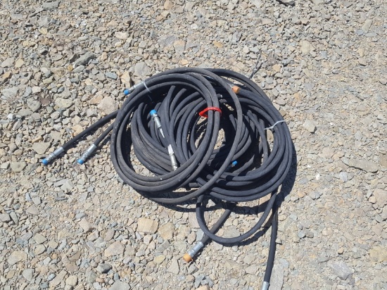 (10) unused hydraulic hoses