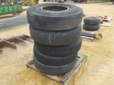 (4) 11x22.5 tires & rims