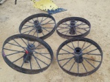 (4) steel wheels