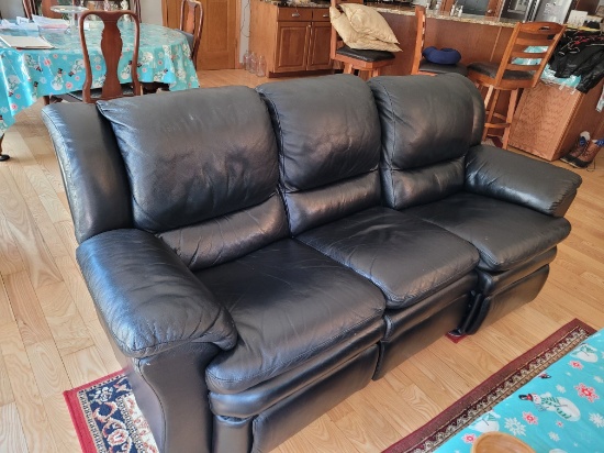 Leather Reclining Sofa