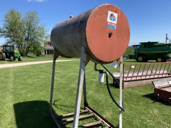 300 gallon gas barrel & stand