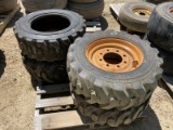 Skid of (4) 10x16.5 Tires & (3) rims